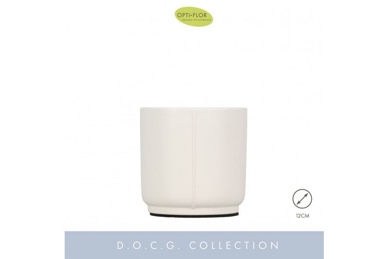 Keramische pot Lazio White 12 cm 