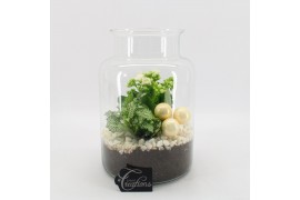 Arrangementen kamerplanten BAXM-2507W Xmas Fundamentals terrarium 2 pp