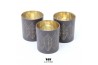 Deco WOW tea light holder gold and brown