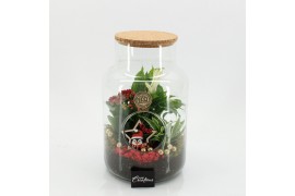 Arrangementen kerst XMAS-25223 Kerst creatie terrarium 3 pp