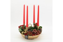 Arrangementen kerst ADV-2502R Advent creatie 6 pp