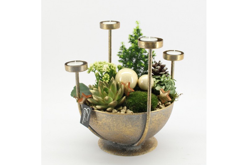 Arrangementen kerst ADV-2505W Advent creatie 4 pp 