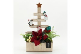 Arrangementen euphorbia pulcherrima POCR-2510 Poinsettia creatie 3 pp