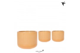Keramische pot Kolibri Home Flare pot ocher