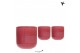 Keramische pot Kolibri Home Flare pot red 