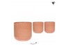 Keramische pot Kolibri Home Flare pot cognac