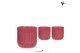 Keramische pot Kolibri Home Flare pot red 