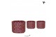 Keramische pot Kolibri Home Diamond Pearl pot red 