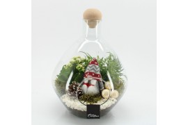 Arrangementen kerst XMAS-25241 Kerst creatie terrarium 2 pp