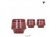 Keramische pot Kolibri Home Moonstone pot red 