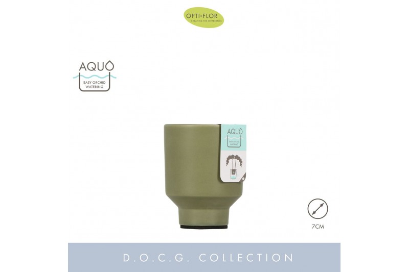 Keramische pot Emilia Green 7 cm Aquo300 gram 