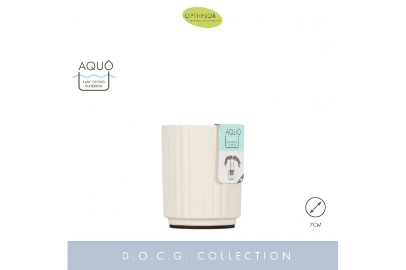 Keramische pot Molise White 7 cm Aquo300 gram 