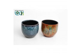 Keramische pot Luuk Mason mix keramiek Blauw/Terra