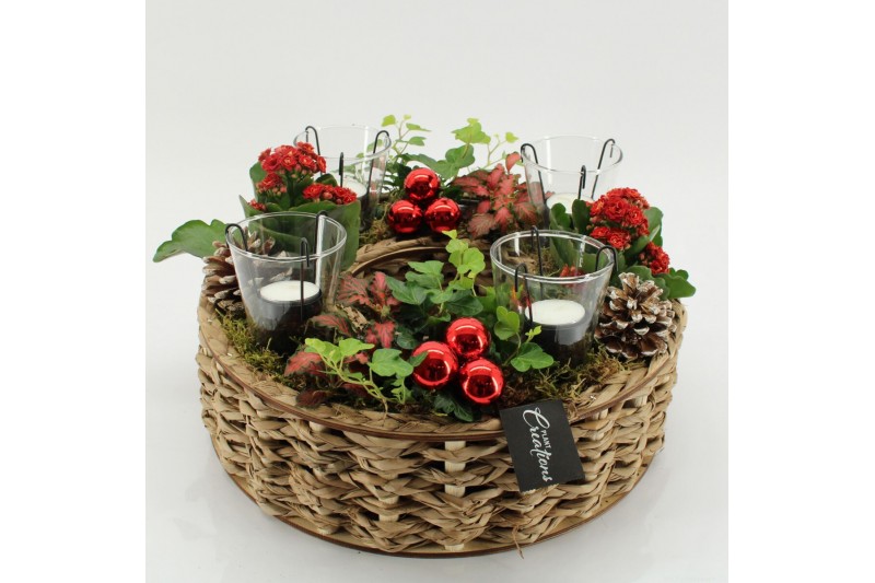 Arrangementen kerst ADV-2519R Advent creatie 6 pp 