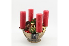 Arrangementen kerst ADV-2521R Advent creatie 3 pp