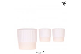 Keramische pot Kolibri Home Butter pot white
