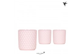 Keramische pot Kolibri Home Diamond pot nude