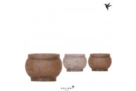 Keramische pot Kolibri Home Ancient pot brown mix