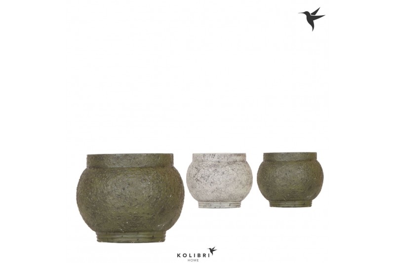 Keramische pot Kolibri Home Ancient pot green mix 