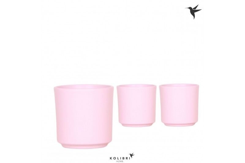 Keramische pot Kolibri Home Simplicity pot pink 