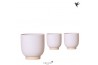 Keramische pot Kolibri Home Glazed pot white