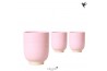 Keramische pot Kolibri Home Glazed pot pink