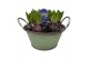 Arrangementen kerst Zink schaal Delft 7 pp 150 bl. 7 per pot 