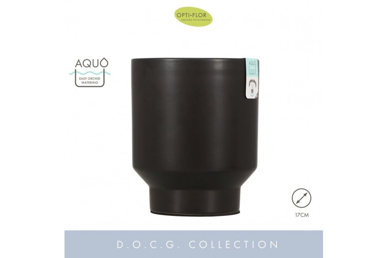 Keramische pot Emilia Dark Brown 17 cm Aquo 2000 gram 