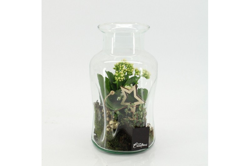 Arrangementen kerst XMAS-25228 Kerst creatie terrarium 2 pp 