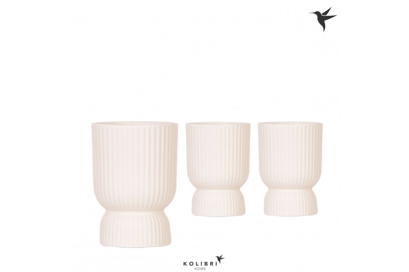 Keramische pot Kolibri Home Diabolo pot travertine 