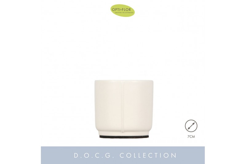 Keramische pot Lazio White 7 cm 200 gram 