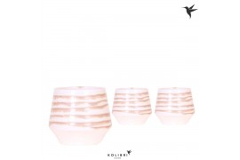 Keramische pot Kolibri Home Moonstone pot white