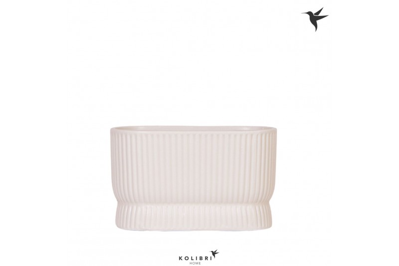 Keramische pot Kolibri Home Diabolo twin pot travertine 