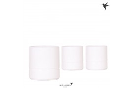 Keramische pot Kolibri Home Pastel pot white