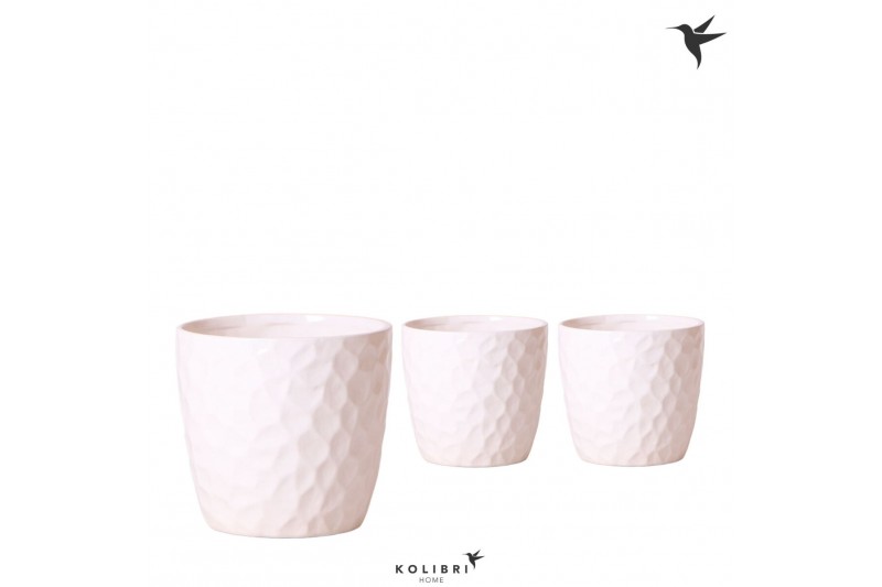 Keramische pot Kolibri Home Honey pot white 