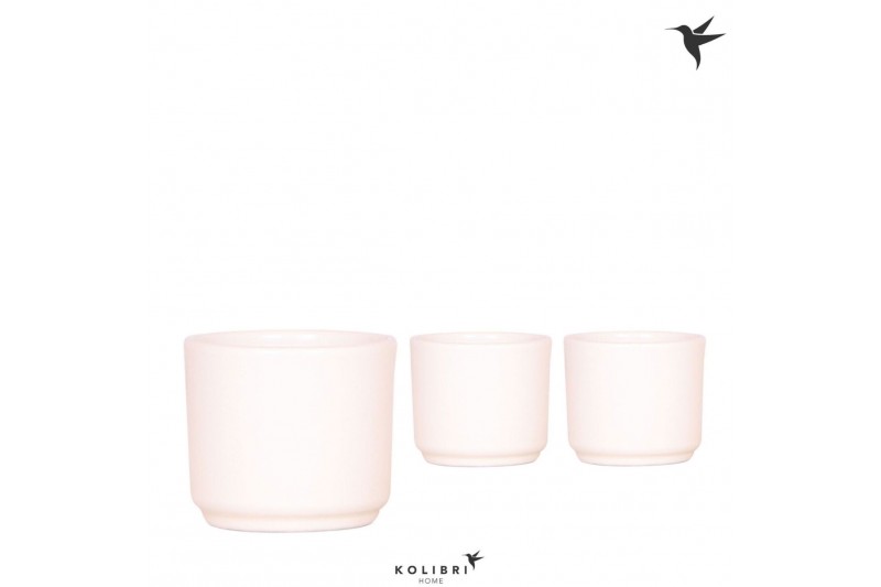 Keramische pot Kolibri Home Simplicity pot white 