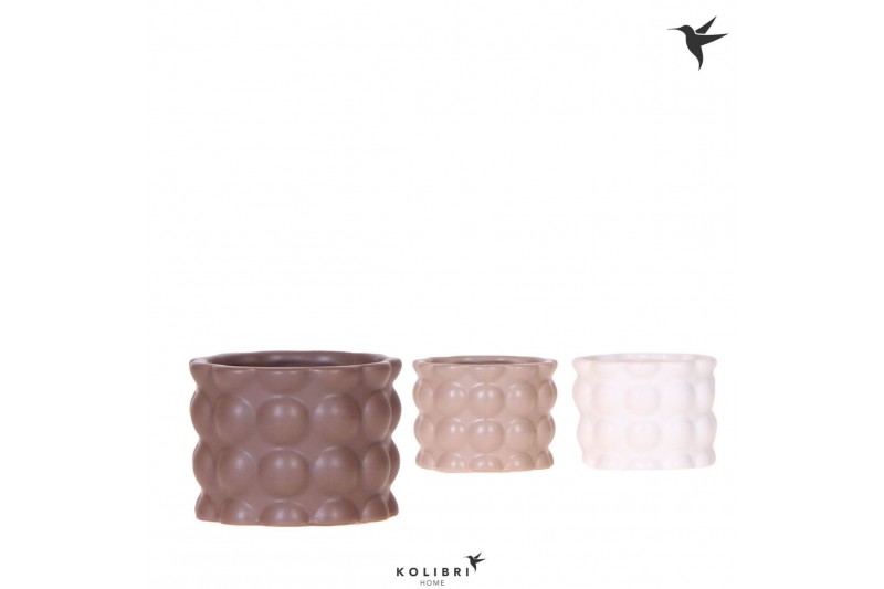 Keramische pot Kolibri Home Cotton pot sand mix 