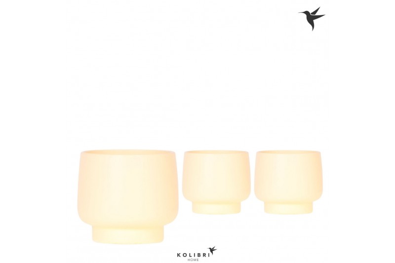 Keramische pot Kolibri Home Scandic pot yellow 