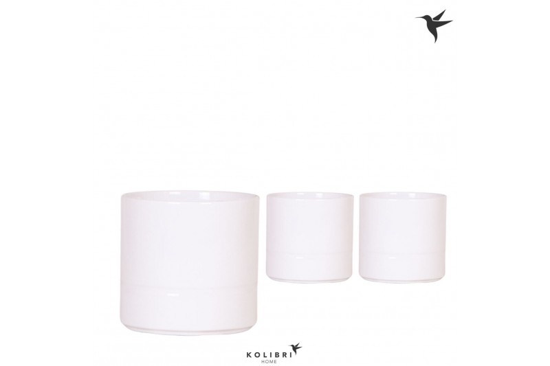 Keramische pot Kolibri Home Pastel pot white 