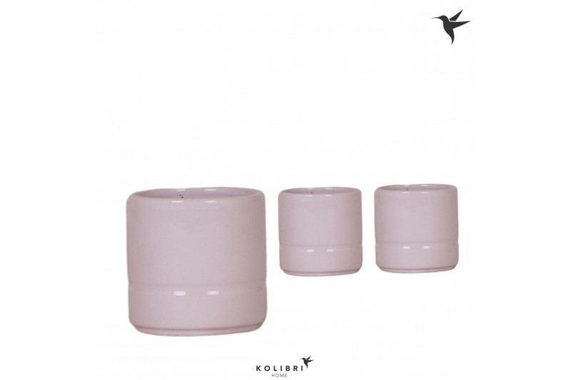 Keramische pot Kolibri Home Pastel pot pink 