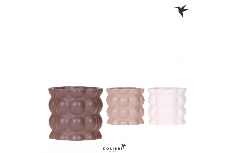 Keramische pot Kolibri Home Cotton pot sand mix 