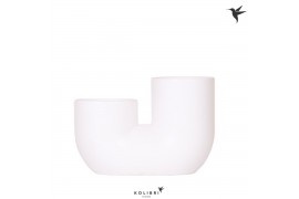 Keramische pot Kolibri Home Tube pot white