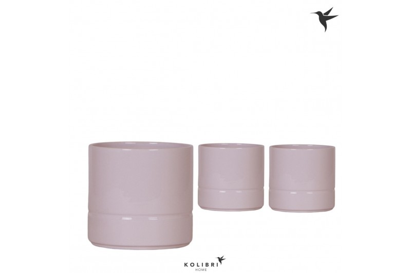 Keramische pot Kolibri Home Pastel pot pink 