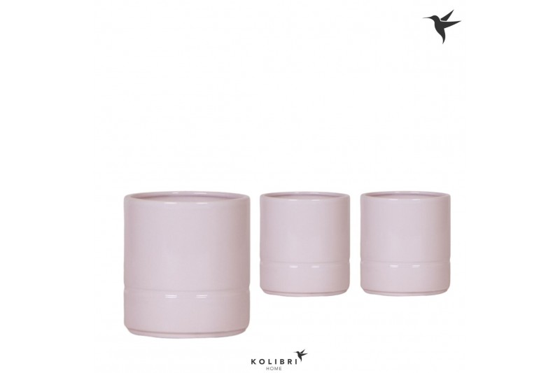 Keramische pot Kolibri Home Pastel pot pink 