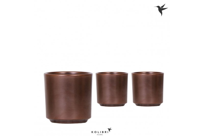 Keramische pot Kolibri Home Simplicity pot copper 