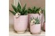 Keramische pot Kolibri Home Glazed pot pink 