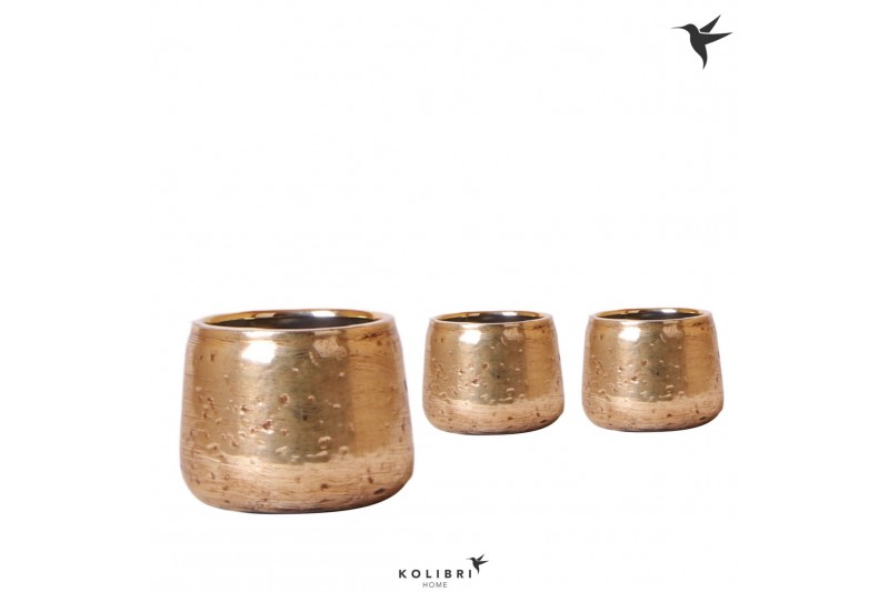 Keramische pot Kolibri Home Luxury pot gold 