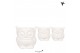 Keramische pot Kolibri Home Owl pot white 
