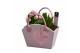 Arrangementen kamerplanten Calandiva & Hyacint Wooden Bag HL25874PP [T 