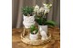 Keramische pot Kolibri Home Owl pot white 